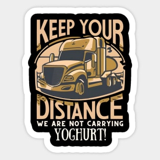 Keep Your Distance Truck Sticker